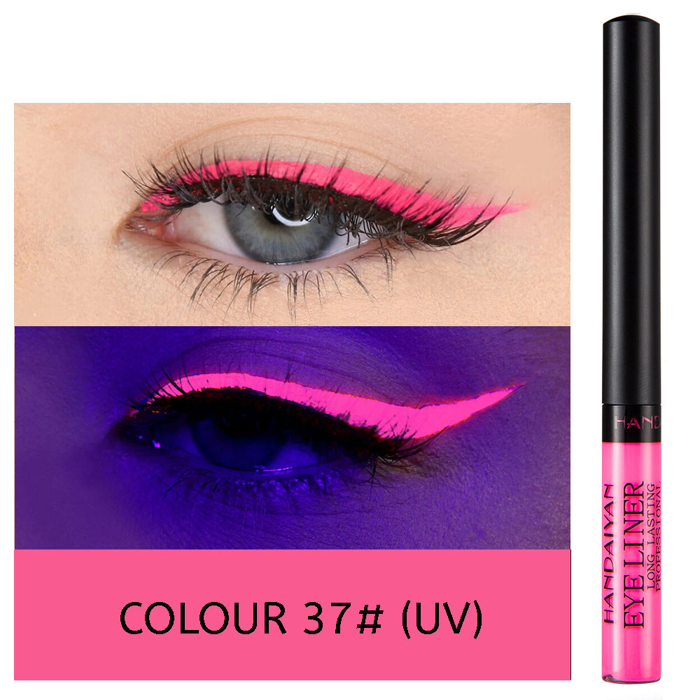 HANDAIYAN 12 Color Matte Color Liquid Eyeliner Long Lasting Non-Smudge Liquid Eye Shadow