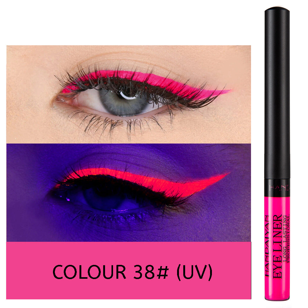HANDAIYAN 12 Color Matte Color Liquid Eyeliner Long Lasting Non-Smudge Liquid Eye Shadow