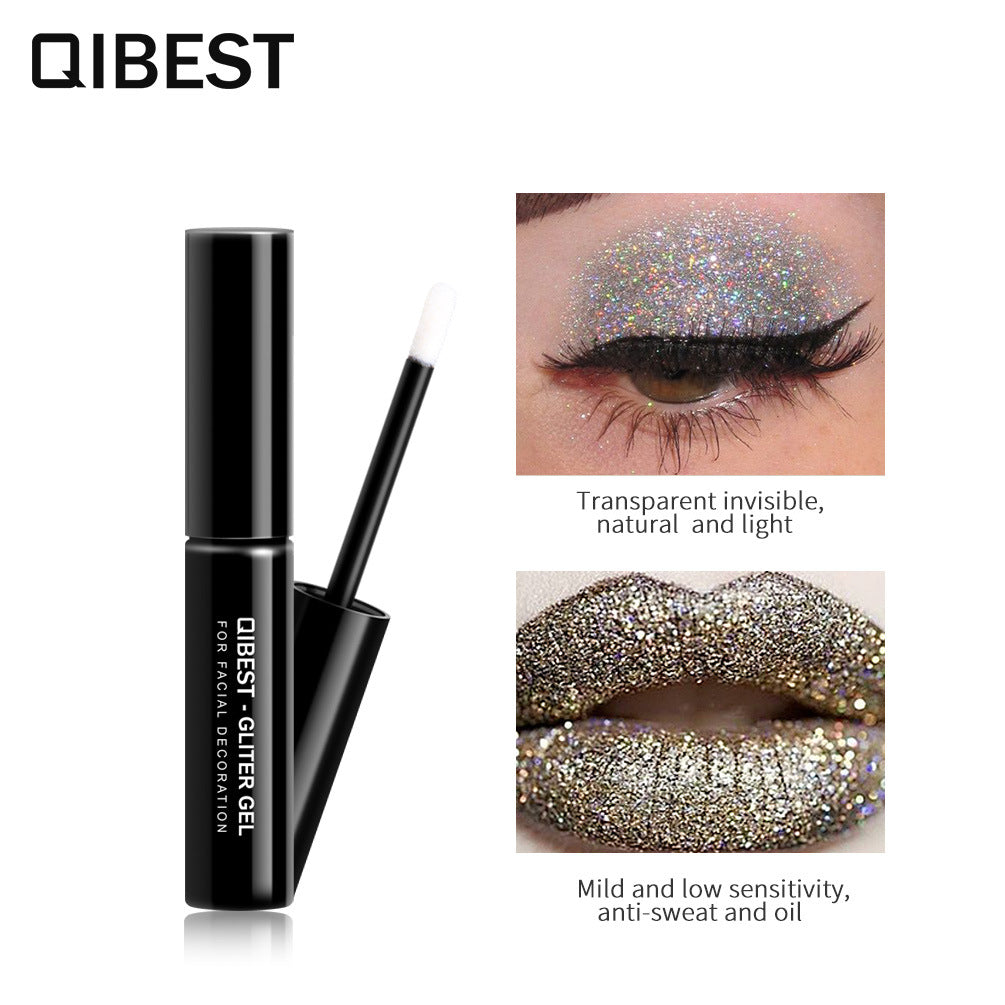 QIBEST Makeup Special Glue For High Flash Glitter Powder Eye Shadow Nail Glitter Glue Quick-Drying