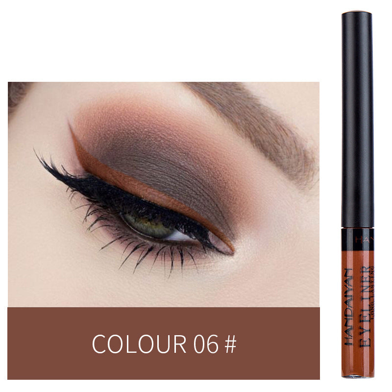 HANDAIYAN 12 Color Matte Color Liquid Eyeliner Long Lasting Non-Smudge Liquid Eye Shadow