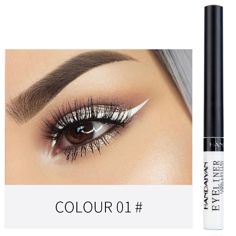 HANDAIYAN 12 Color Matte Color Liquid Eyeliner Long Lasting Non-Smudge Liquid Eye Shadow