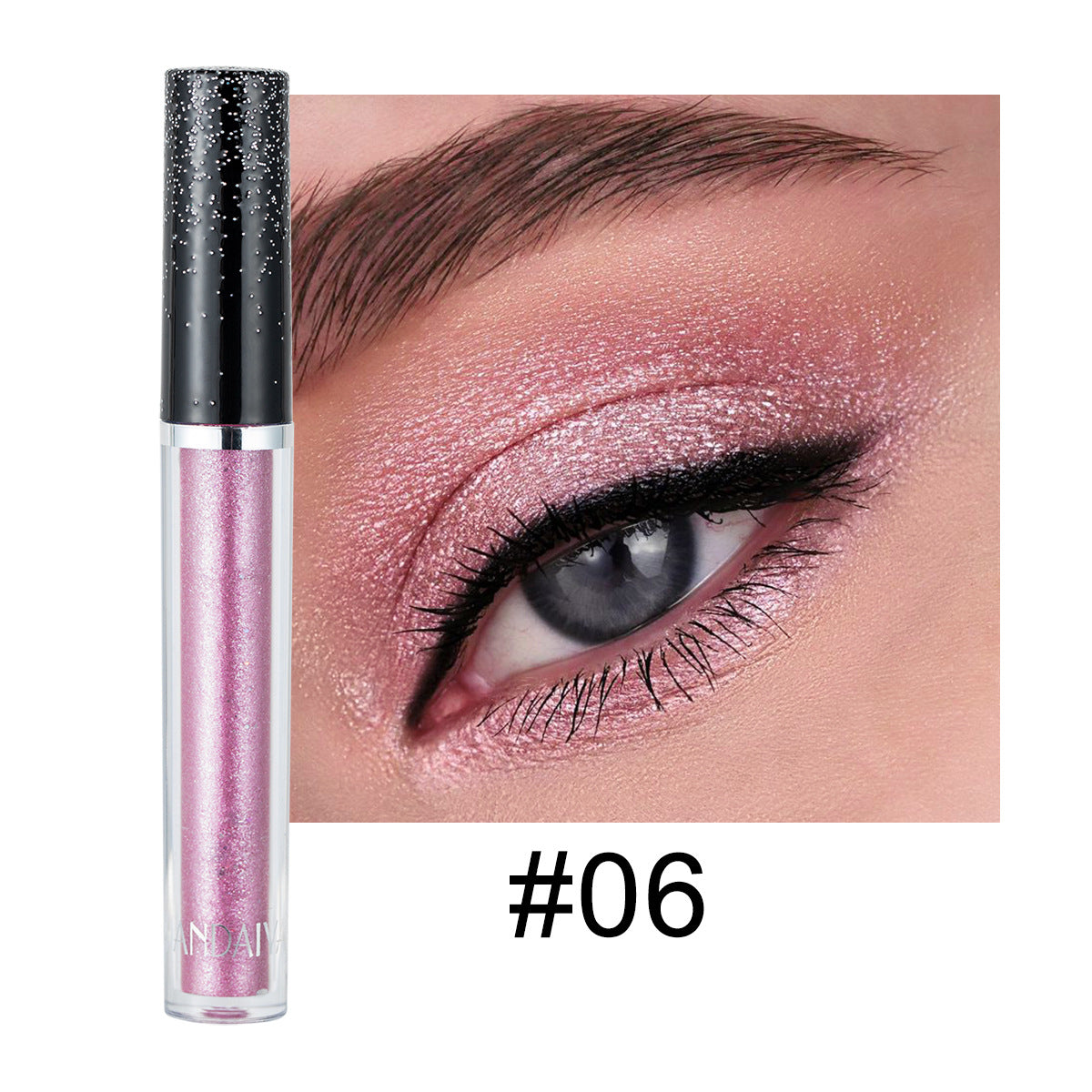 HANDAIYAN 12 Color Single Diamond Liquid Eye Shadow Psychedelic Pearly Shiny Eye Shadow Lying Silkworm Tear Makeup Eye Shadow Liquid