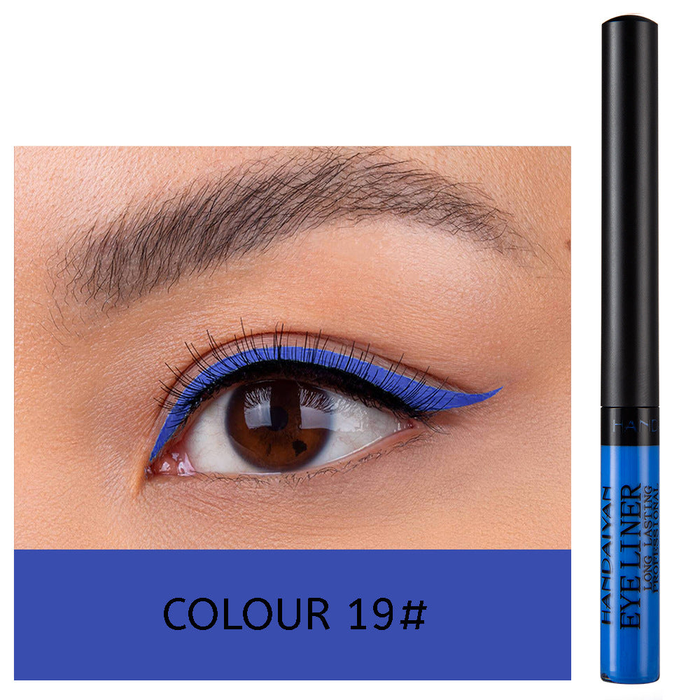HANDAIYAN 12 Color Matte Color Liquid Eyeliner Long Lasting Non-Smudge Liquid Eye Shadow
