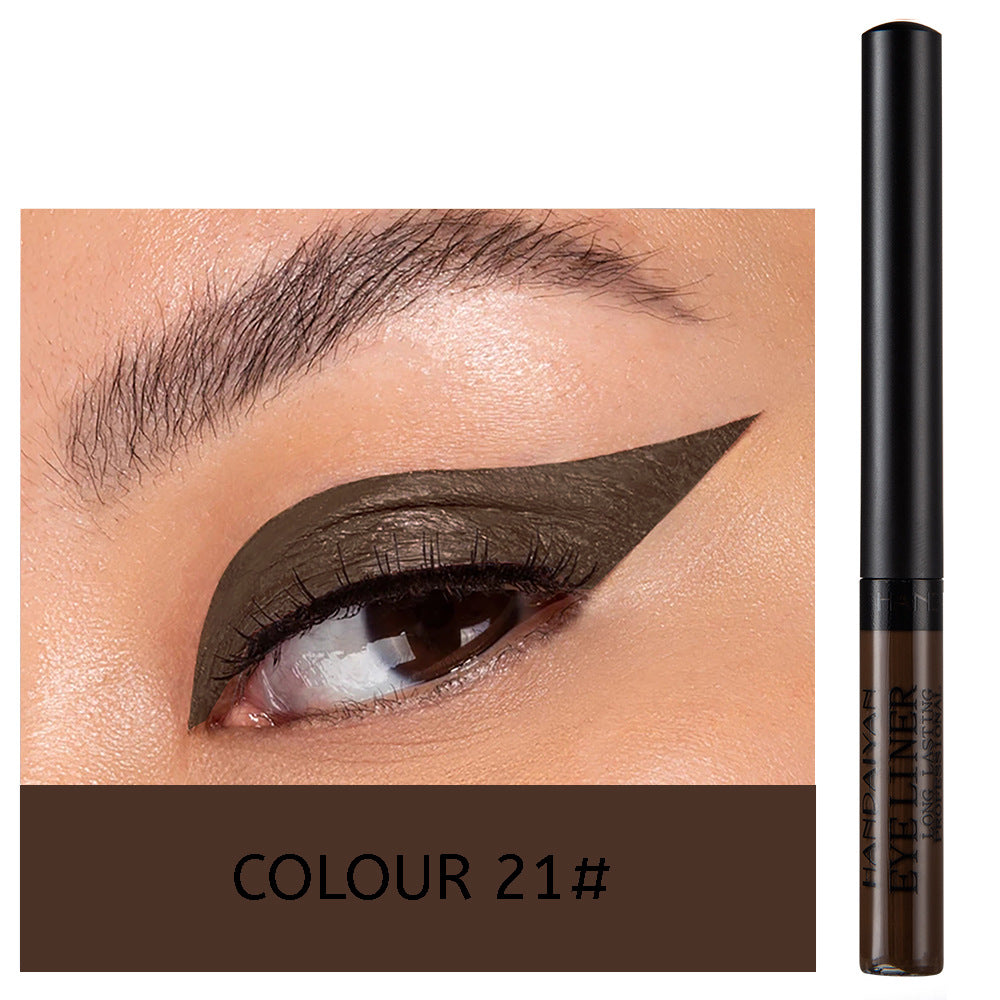 HANDAIYAN 12 Color Matte Color Liquid Eyeliner Long Lasting Non-Smudge Liquid Eye Shadow