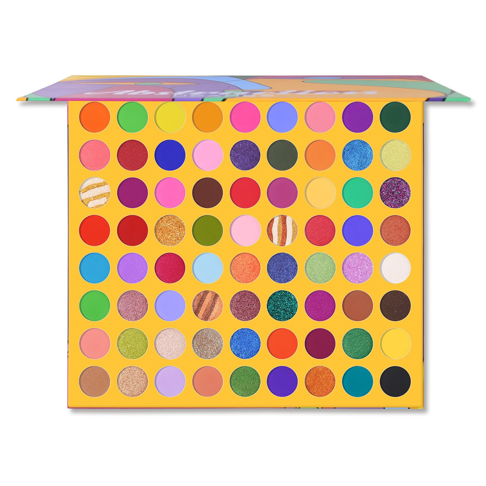 UCANBE 72 colors abstract eye shadow palette candy colored pearlescent matte cos makeup easy to color eye shadow