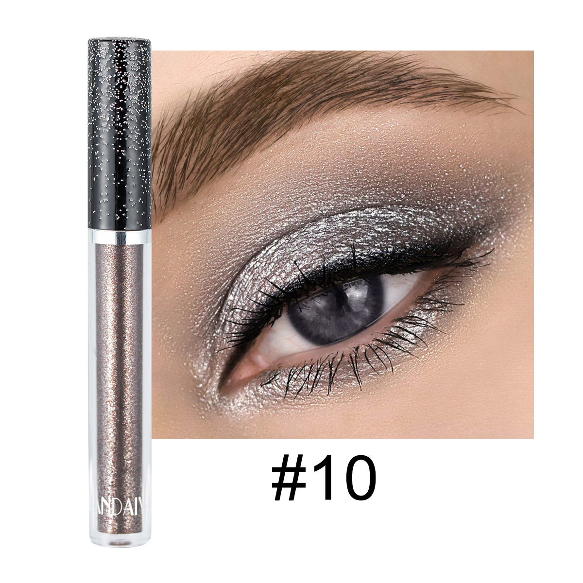 HANDAIYAN 12 Color Single Diamond Liquid Eye Shadow Psychedelic Pearly Shiny Eye Shadow Lying Silkworm Tear Makeup Eye Shadow Liquid
