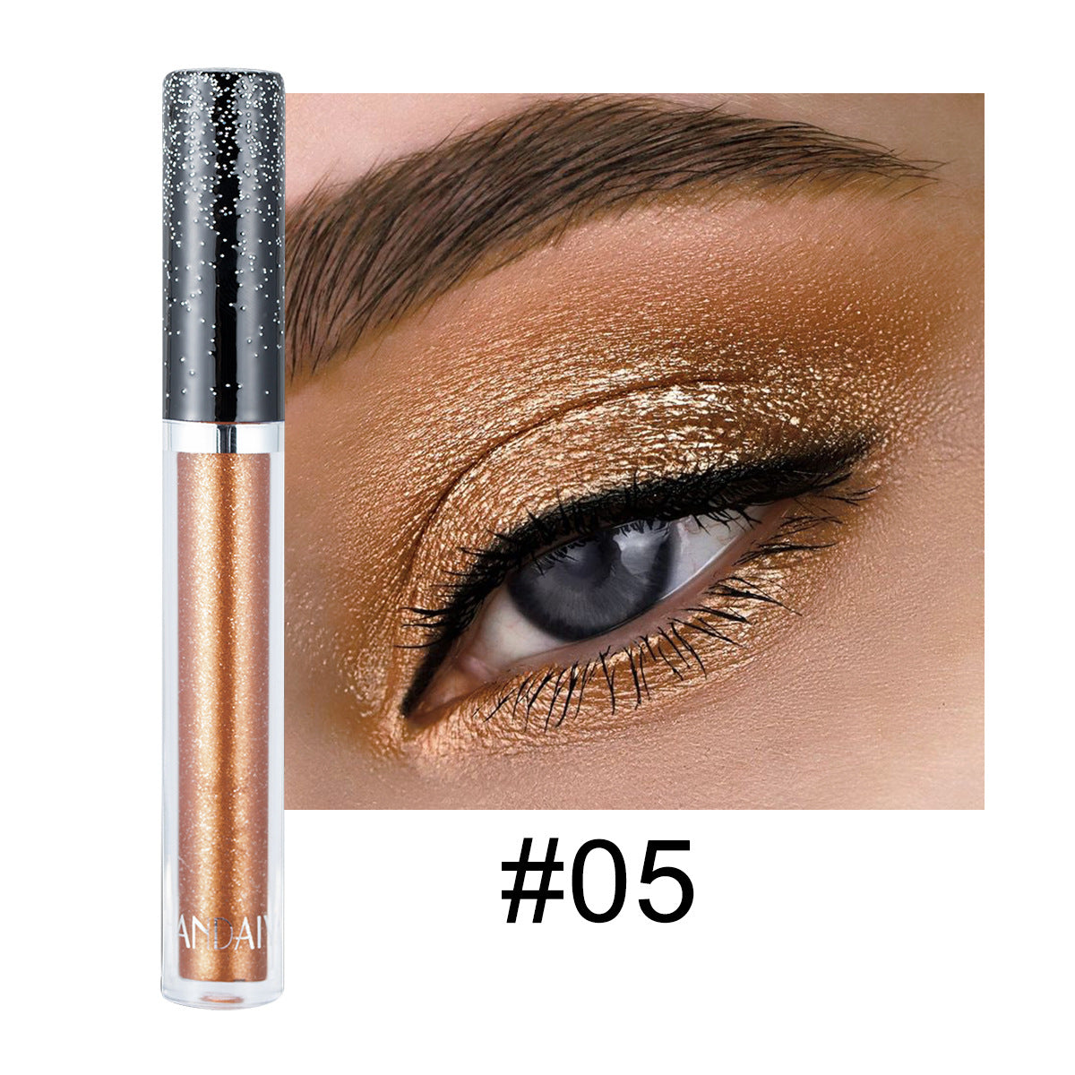 HANDAIYAN 12 Color Single Diamond Liquid Eye Shadow Psychedelic Pearly Shiny Eye Shadow Lying Silkworm Tear Makeup Eye Shadow Liquid